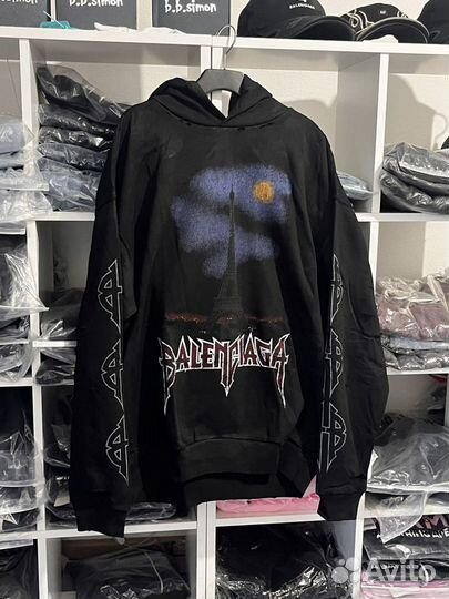 Balenciaga Paris Moon Hoodie oversize