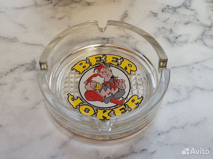 Пепельница стеклянная Joker Beer