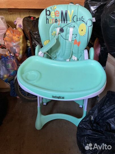 Стульчик для кормления Babyton Happy Animals Green