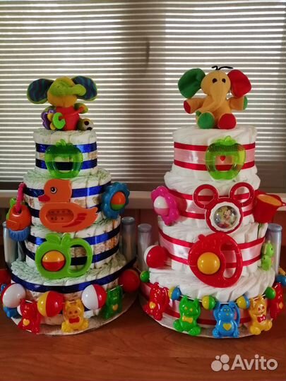 Торты из памперсов на выписку