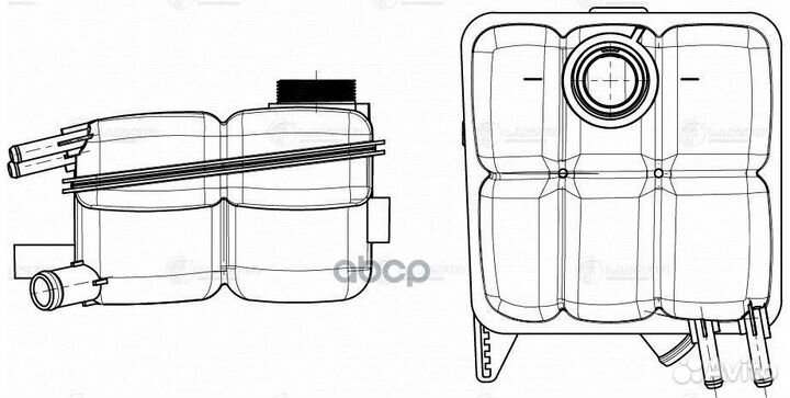 Бачок расширит. охл. жидкости для а/м Ford Focu