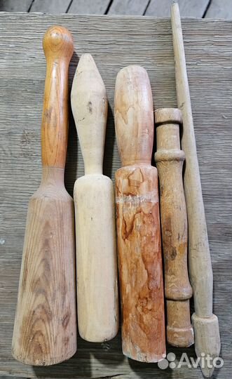 Скалки деревянные 6 шт