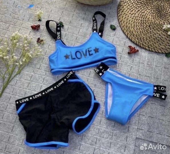 Новый Купальник 3 в 1, 146 рост