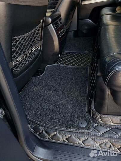 5D Ковры Land Cruiser 200 / 300 - Prado 150 Черные