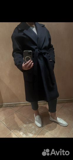 Пальто женское 42 44 темно синее
