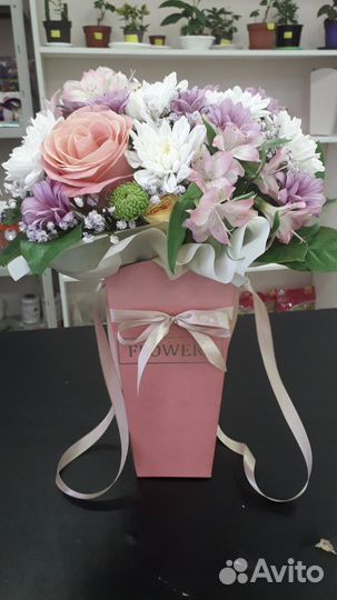 Доставка букетов в коробке(в наличии и под заказ)