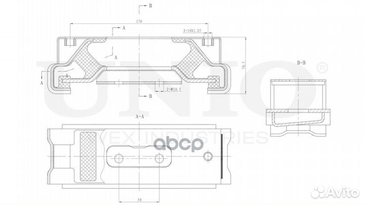 Опора двигателя RMP-15092 unio