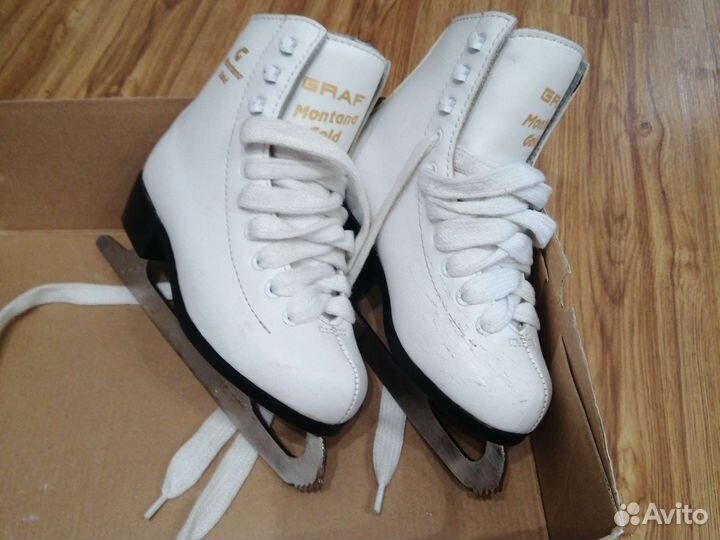 Фигурные коньки graf Montana Gold размер 30