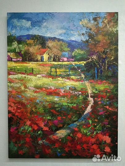 Картина маслом на холсте. Пейзаж