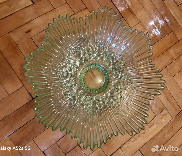 Винтажная ваза цветное стекло времён СССР