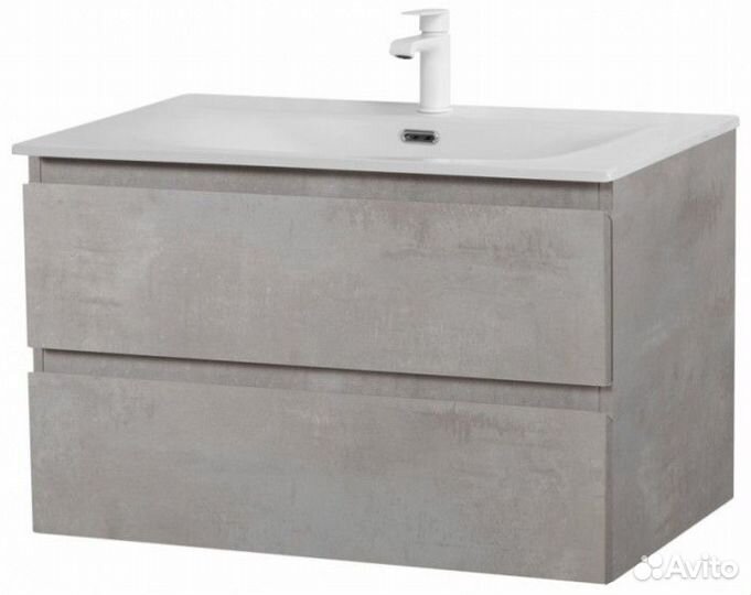 Тумба с раковиной Cezares Molveno 90-CZR-8099-90/50 Beton