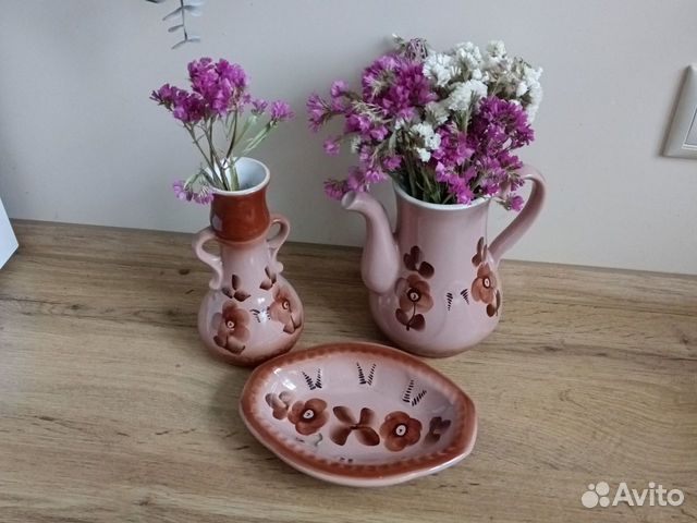 Керамическая ваза СССР набор