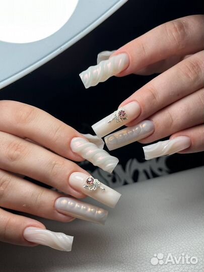 Наращивание ногтей маникюр/ крейзи дизайн