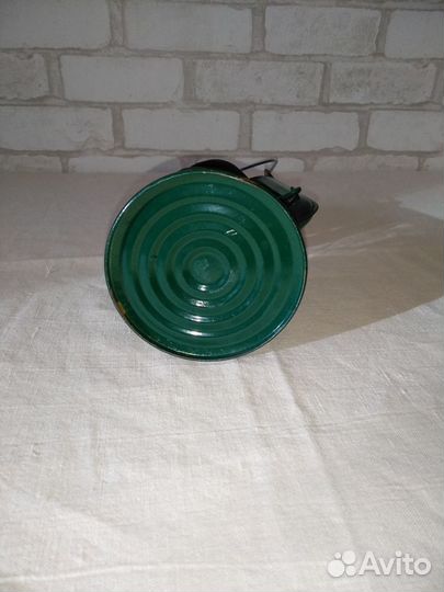 Керосиновая зеленая лампа с фителем Румыния