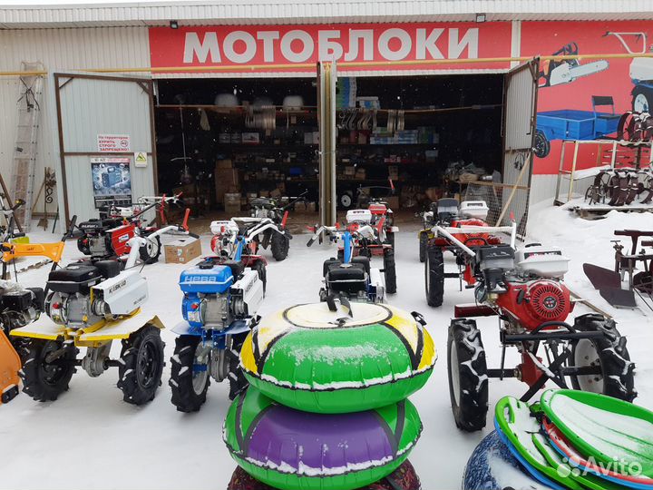 Мотоблоки, газонокосилки, тачки, бензопилы