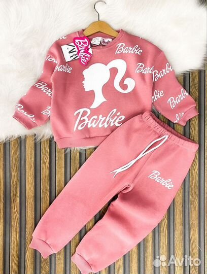 Утепленный костюм на флисе барби