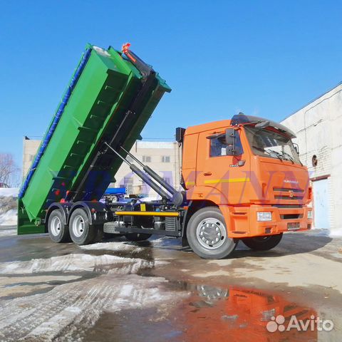 Мультилифт Камаз 65115 + Kromann 20 тонн