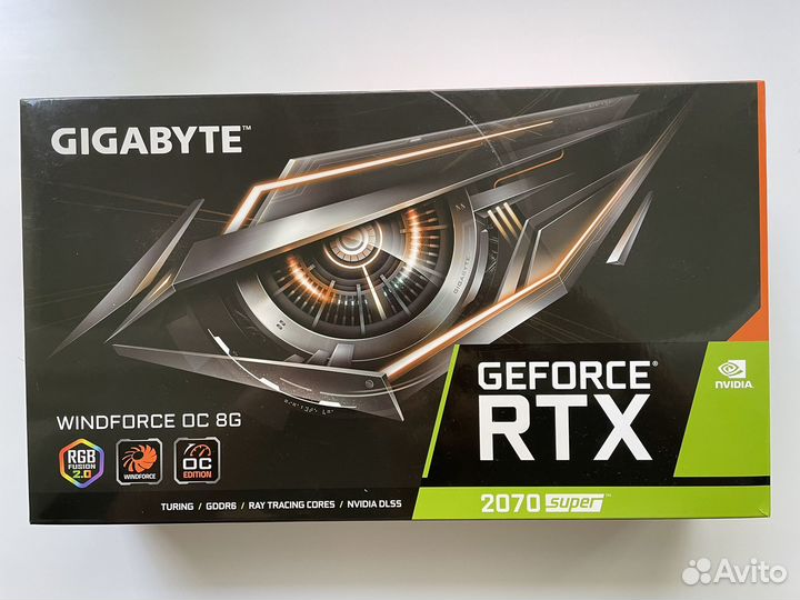 Видеокарта Nvidia Gigabyte Geforce RTX 2070 Super