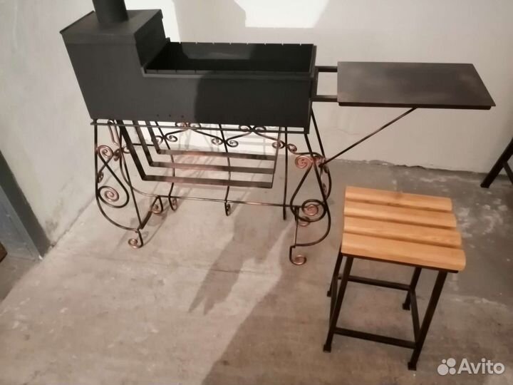 Мангал с трубой