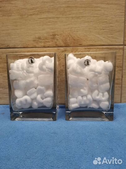 Стеклянная ваза IKEA / икеа Квадро 14х10х8см