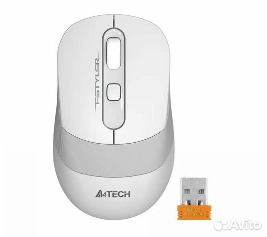 Беспроводная мышь A4Tech Fstyler FG10, белый/серый