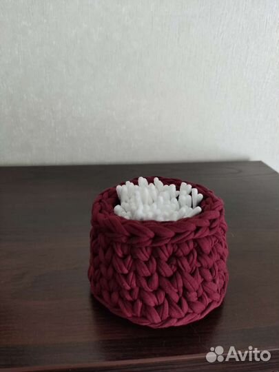 Корзиночка из трикотажной пряжи