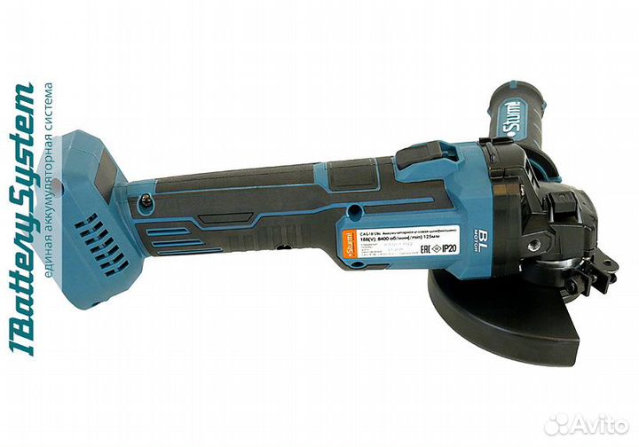 Аккумуляторная ушм Sturm CAG1812BL 1BatterySystem