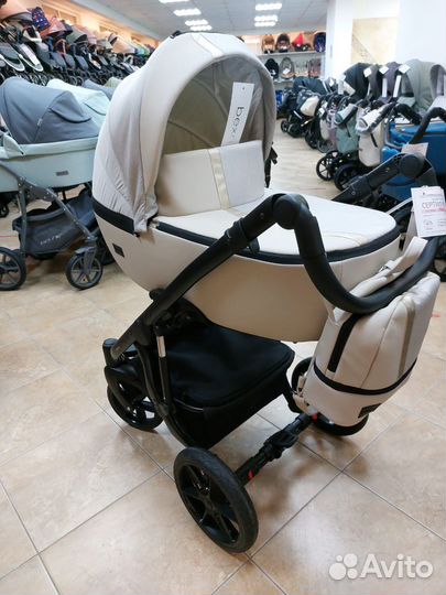 Коляска 2 в 1 AIR bexa (Св.беж.кожа+св.беж)