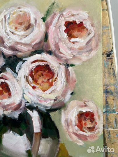 Картина маслом цветы
