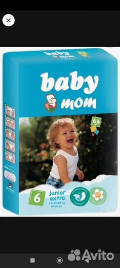 Подгузники baby mom 6