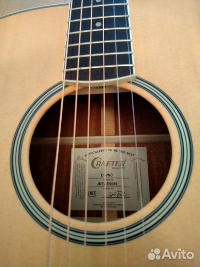 Акустическая гитара crafter D-6/NC
