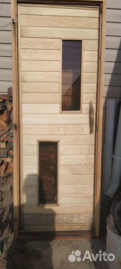 Дверь банная деревянная б/у