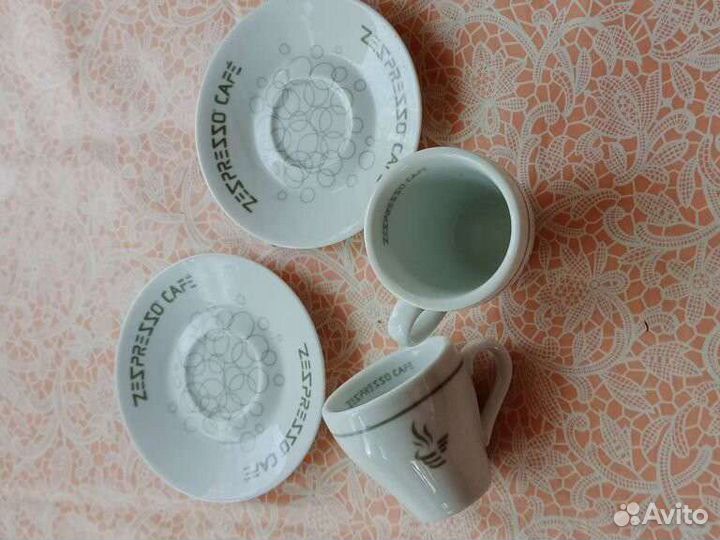 Посуда бу кофейник, молочник, кофейная пара