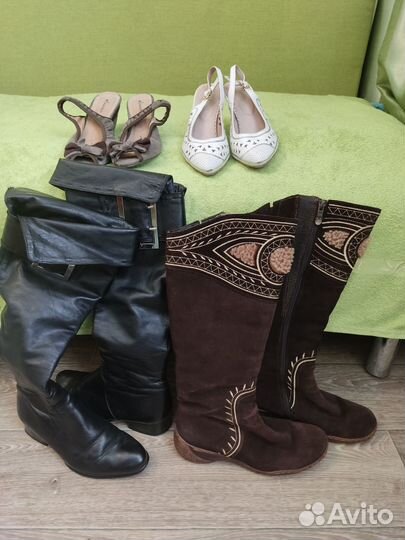 Туфли сапоги ботфорты женские 36 размер