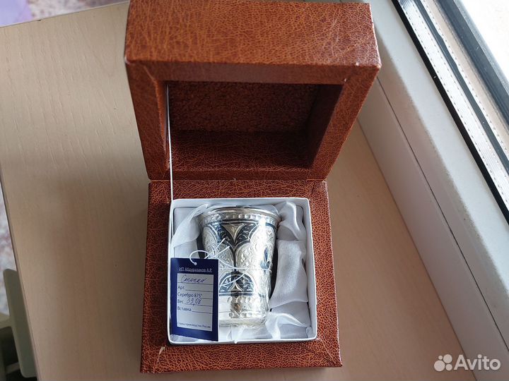 Стопка серебряная 875 пробы