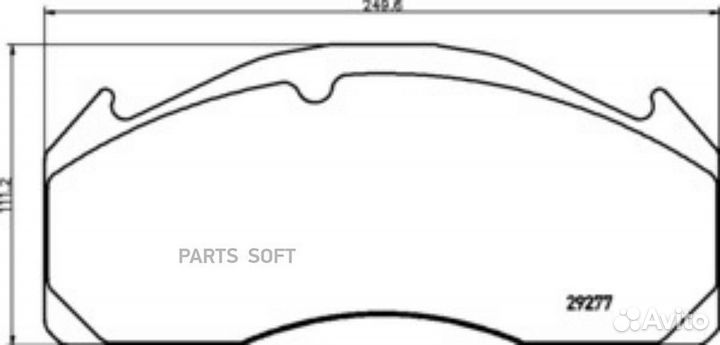 DON CVP037K CVP037K колодки диск 29125 с р/к \Volv