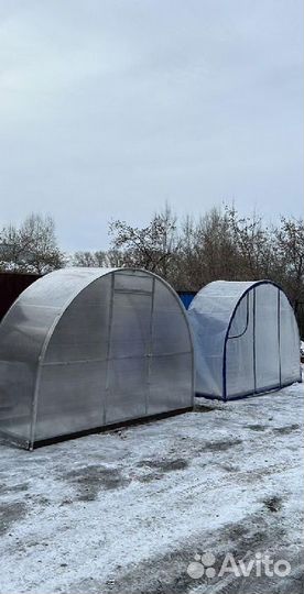 Теплица двойная дуга
