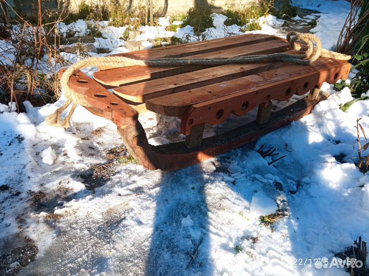 Санки деревянные