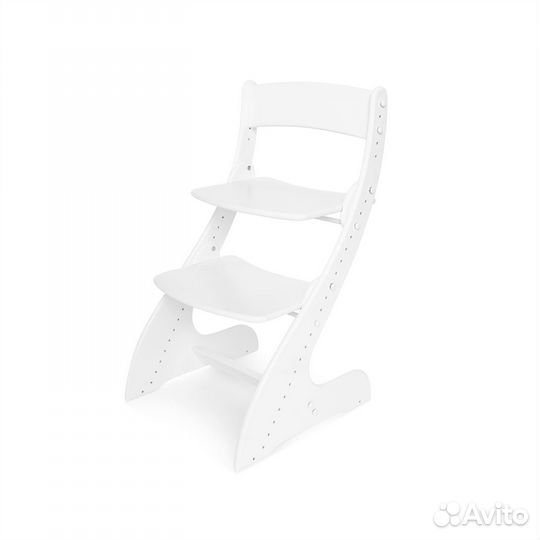 Растущий стул Белый Деревянный