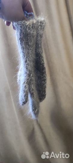 Рукавицы из пуха собаки