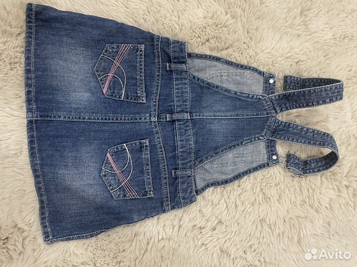 Джинсовый сарафан для девочки 116