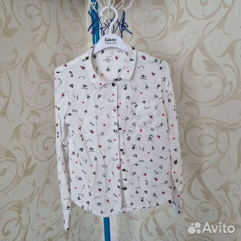 Рубашка блузка для девочки 140 ostin