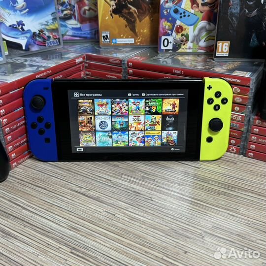 Прошитый Nintendo Switch 300Gb+Любые Игры