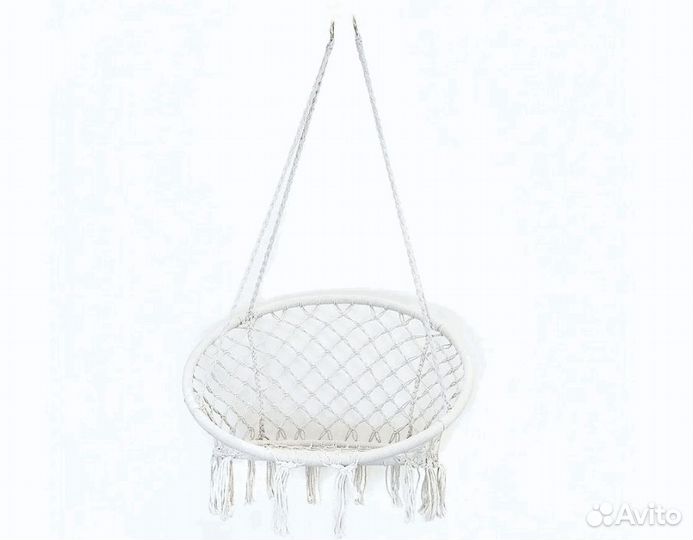 Качель плетеная садовая дачная бежевая новая