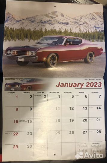 Календарь настенный 2023 Ретро Автомобили