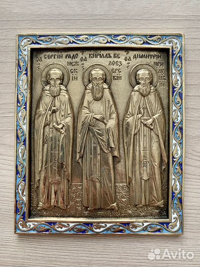 Икона Сергий Радонежский, Белозерский, Прилуцкий