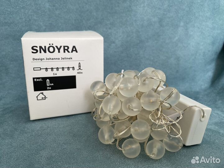 Гирлянда IKEA snoyra. икеа снейра