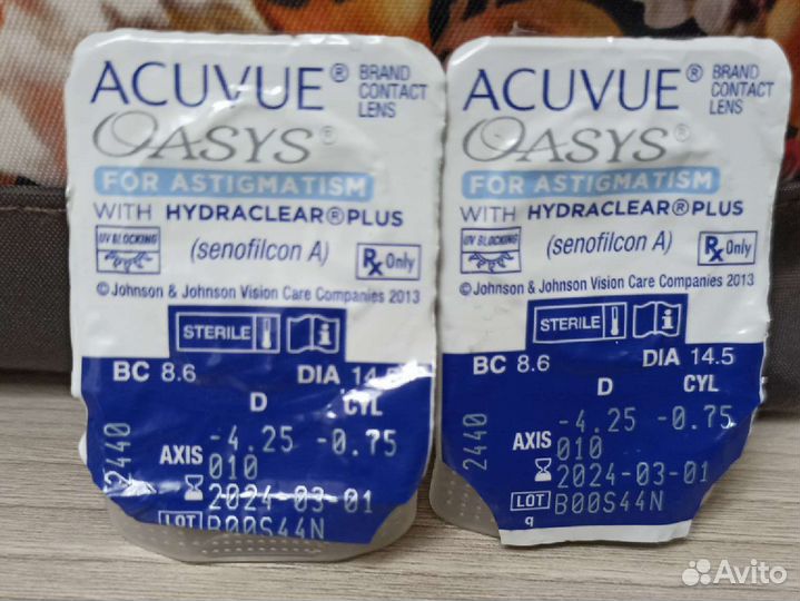 Линзы контактные acuvue oasys двухнедельные
