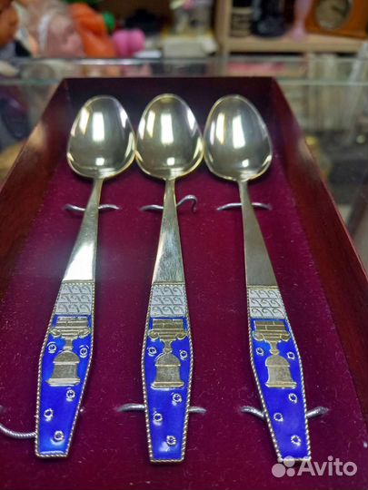 Чайные ложки серебро СССР 875 проба