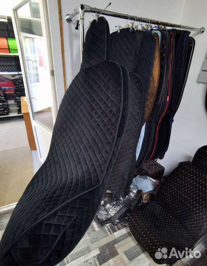 Накидки на сидения с боками люкс